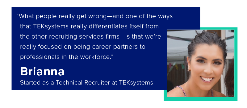 technical recruiter teksystems wayup brianna alatorre